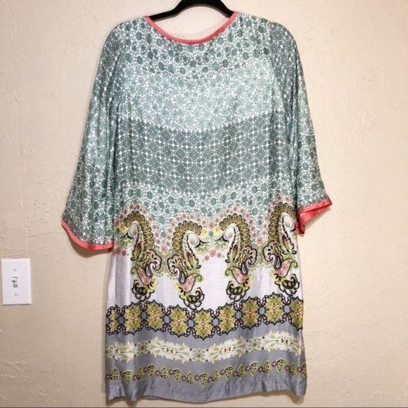 Anthropologie Uncle Frank Womens Dress Small Shift Bell Sleeves - Picture 2 of 3